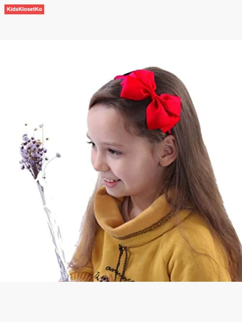 Large Bow Headband Soft Rib Fabric Hair Hoop for Girls Costume Accessory